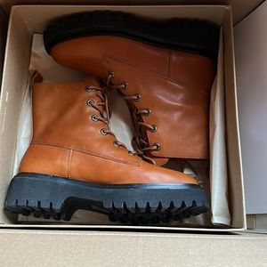 NEW Madewell Rayna Lace Up Boots